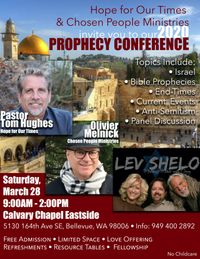 POSTPONED!!  Prophesy Conference 2020 in Seattle
