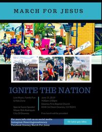 "Ignite The Nation": Downey March for Jesus!