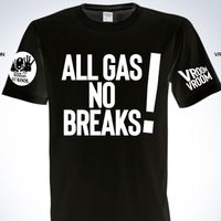 DJ KOOL's "All Gas No Breaks" T-Shirt 3X