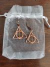 Handmade Harry Potter Deathly Hallows Earrings