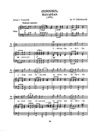 Hayastan - for voice, choir & piano