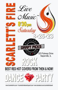Scarlett's Fire Rock Dance Party at Draft Picks in Naperville, IL