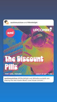 The Discount Pills hosted by Austinmusiclove