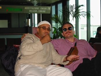 Leon Parker & Sean Smith, Rome Airport. 2001
