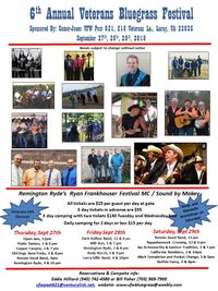 6th Annual Veterans Bluegrass Festival