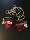 Corday Heart Guitar Pick Necklace