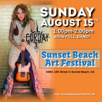 CORDAY  at the SUNSET BEACH ART FESTIVAL