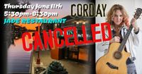CANCELLED: CORDAY at Jade on the Water