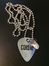 Corday Metal Guitar Pick Necklace