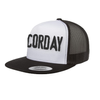 PUFF Black & White Mesh Corday Hat