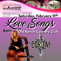 Love Songs: Presented by Seal Beach Symphony at Old Ranch Country Club (featuring Corday on cello and guitar)
