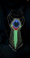 Peacock Feather Woven Necklace