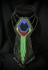 Peacock Feather Woven Necklace
