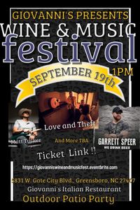 Wine & Music Festival: ft Love & Theft, Matt Tucker, Garrett Spear and many more!