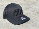 Black JJB Flag on Black SnapBack Hat