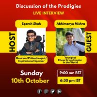 Discussion of the Prodigies: Sparsh with Abhimanyu Mishra (Youngest Chess Grandmaster in the World)