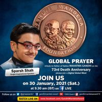 Global Prayer organized by Gandhi Mandela Foundation