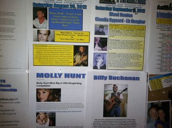 Promo flyer for Z Music Songwriters Night in Nashville. Look at all the cool talent on the bill that night.
