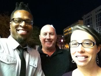 My wife and I ran into our friend, Mark Deaton, at the Esperanza Spalding concert in Jax Oct 2012
