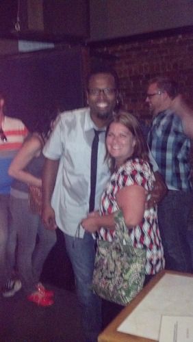 Hanging with fans after the Douglas Corner show in Nashville, TN Aug 2012
