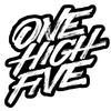 One High Five Logo Sticker