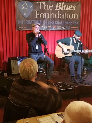 Performing @ the KIngs Palace on Beale St.  1st round of the International Blues Challenge 2019
