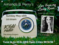 Amanda B. Perry's "Live from My Living Room" Radio Debut on KFAI 