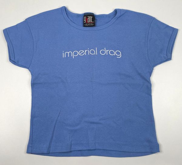 *NEW* IMPERIAL DRAG Junior/Small Light Blue w/ White Logo T-Shirt (ORIGINAL/NEW)