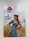 Victoria Bass Badges & Signed Photo 