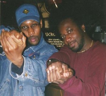 T.LEE and RZA. He chose this pose. WU-TANG!
