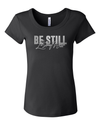 WOMENS BE STILL BLACK METALLIC