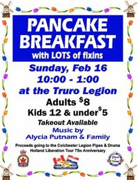 Colchester Legion Pipes & Drums | Pancake Breakfast | Holland Liberation Tour Fundraiser