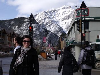 Banff, AB (2011) - out for a walk before performing with Fiddles and Feet
