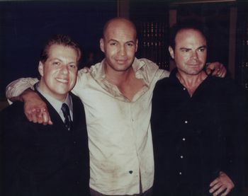 ATC, Billy Zane, Director Louis Morneau on the set of the NBC TV movie "Bet Your Life."
