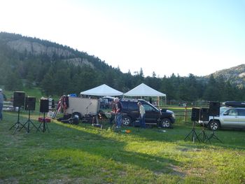 Outdoor summer kick-off concert!  it was 51 degrees by the end of the night!  Brrr...   Evergreen, CO
