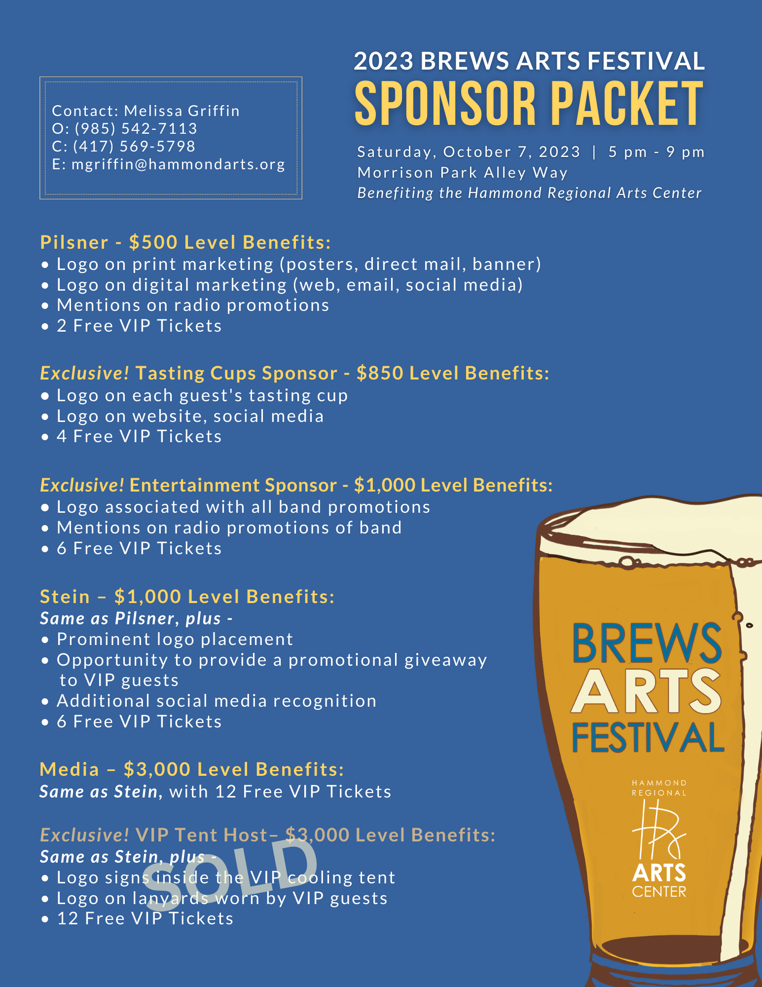 Hammond Regional Arts Center - Brews Arts Festival