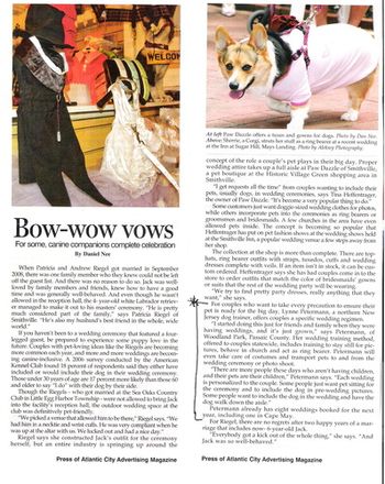 BOW WOW VOWS Featured in Bliss Magazine 2010
