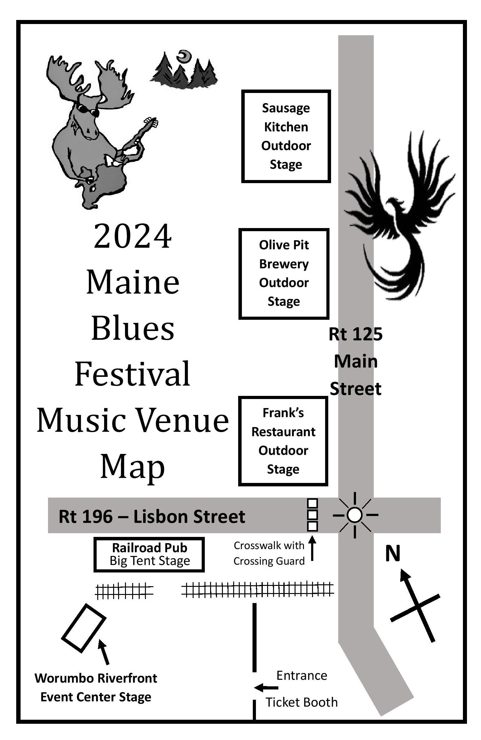 Maine Blues Festival Venues
