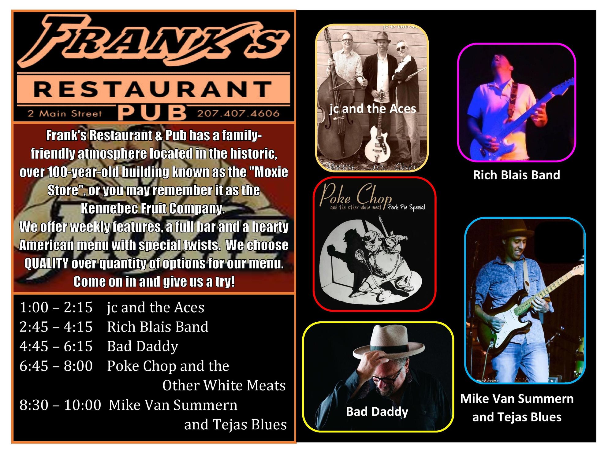 Maine Blues Festival Venues