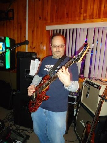 Matt jamming out on the Charvel!
