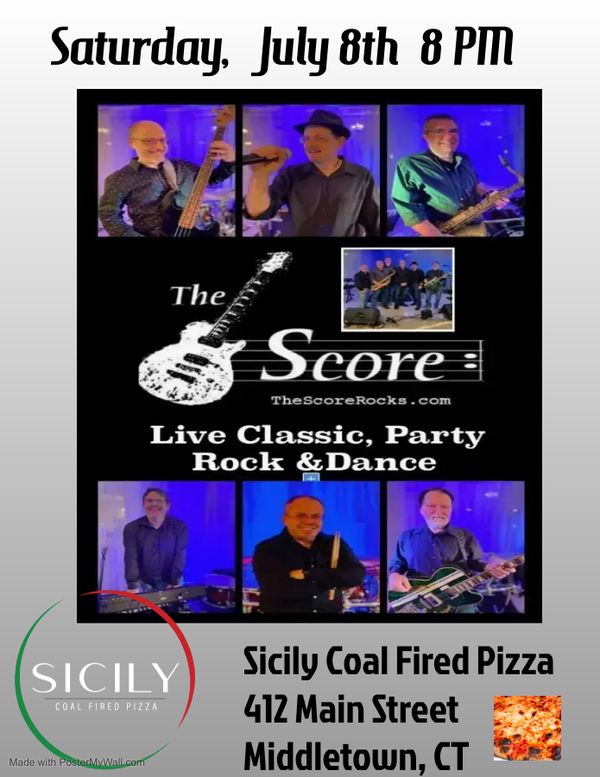 The Score is back in Middletown at the trendy Sicily Coal Fired Pizza!  Be there!