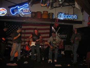 Amanda celebrated her birthday with the band by coming onstage to jam to a The Beatles.
