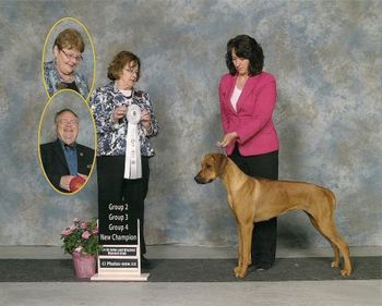 Miss Edele - Ra/Isis puppy - first Canadian Champion - British Columbia - 2014

