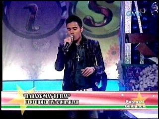 Zacariah singing 'Habang May Buhay' on SiS (GMA Channel 7)...
