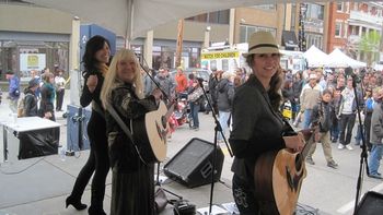 On stage at The Calgary Lilac Festival
