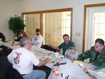 Recent VetAid board meeting.
