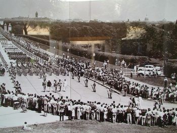 Picture of a picture in the visitors center at Arlington.
