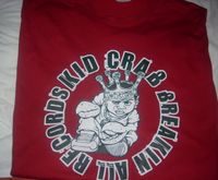 Kid Crab T-Shirt (Breakin' All Records) Crimson Red