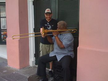 Playing Jazz in New Orleans, This guy called RI "the little state"
