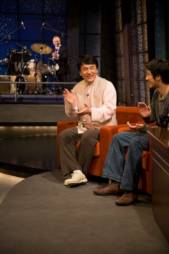 Filming Asia Uncut (guests: Jackie Chan, and Wang Lee Hom)
